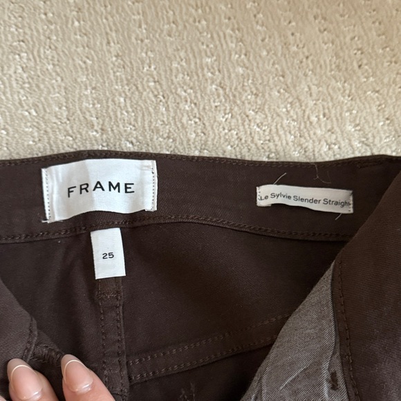 Like NEW Frame Brown Straight-Leg Pant - Picture 2 of 6